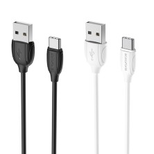 Cable BOROFONE BX19 USB a USB-C 1m – Carga Rápida y Transferencia de Datos Segura