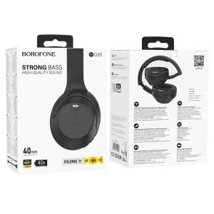 Borofone BO26 Headphones | Bluetooth 5.3, 40H Battery and HiFi Sound