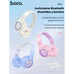 Audífonos Bluetooth Hoco W50 – Sonido Inalámbrico, Comodidad y Estilo