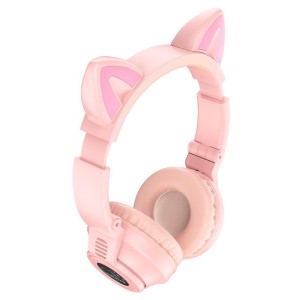 Borofone BO18 Bluetooth Headphones | Cat Ears with LED Lights