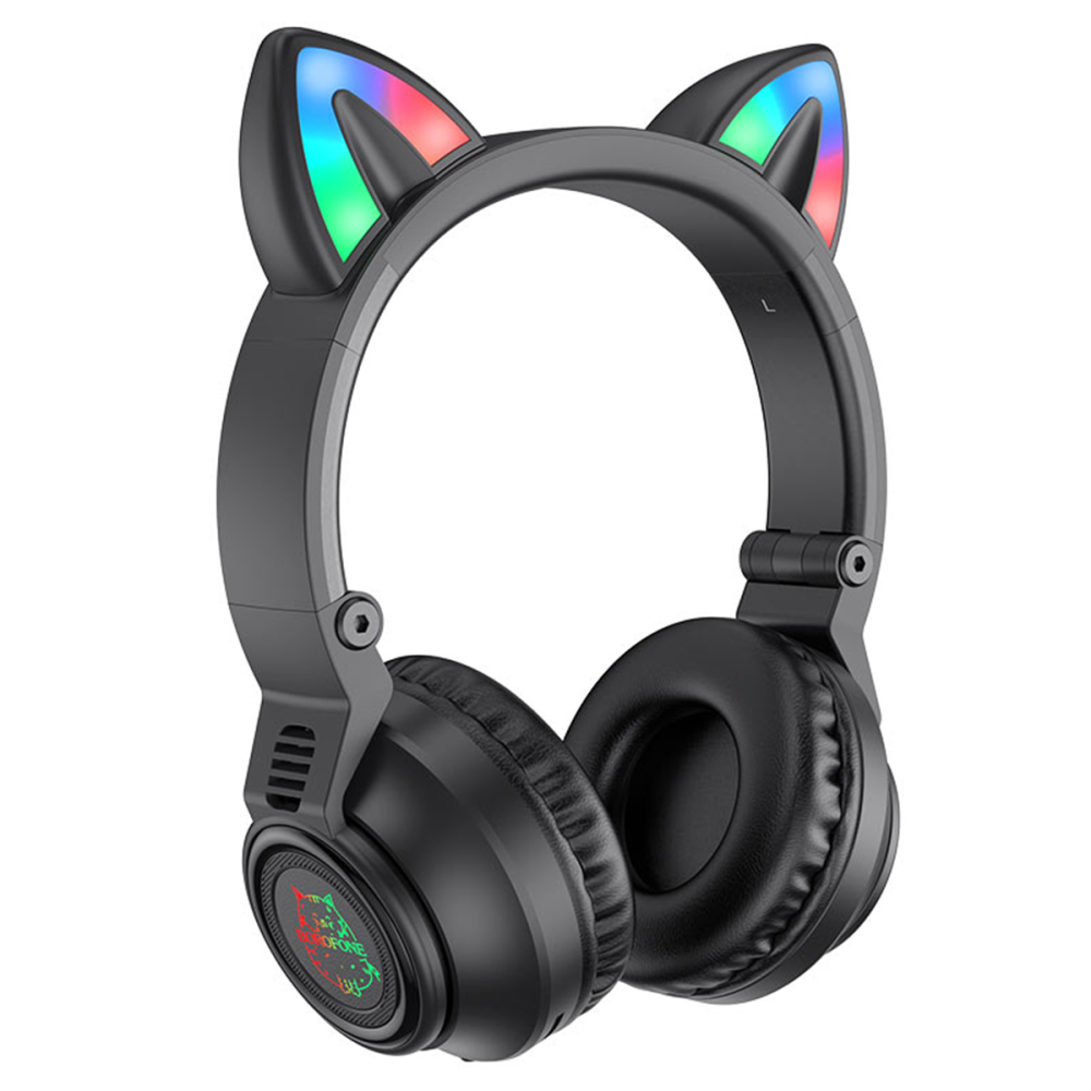 Borofone BO18 Bluetooth Headphones | Cat Ears with LED Lights