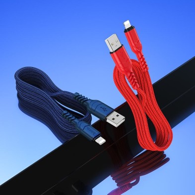 Cable Hoco X59 Victory USB a Lightning 1M – Carga Rápida y Alta Durabilidad