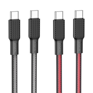 Cable Hoco X69 Jaeger USB-C a USB-C 60W – Carga Rápida y Resistencia