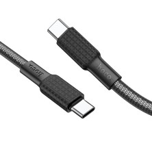 Hoco X69 Jaeger USB-C to USB-C 60W Cable – Fast Charging and Durability