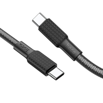 Cable Hoco X69 Jaeger USB-C a USB-C 60W – Carga Rápida y Resistencia