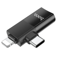 ADAPTADOR 2 EN 1 LIGHTNING - TIPO C A USB HOCO UA17