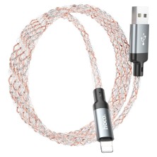 HOCO U112 1M USB to Lightning Cable – RGB LED, 2.4A Fast Charging