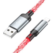 HOCO U112 1M USB to Lightning Cable – RGB LED, 2.4A Fast Charging