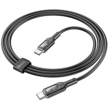 Cable Hoco U120 Tipo-C a Tipo-C 60W - Carga Rápida y Apagado Inteligente