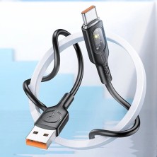 Hoco U120 USB-A to USB-C 5A Cable - Fast Charging and Durability