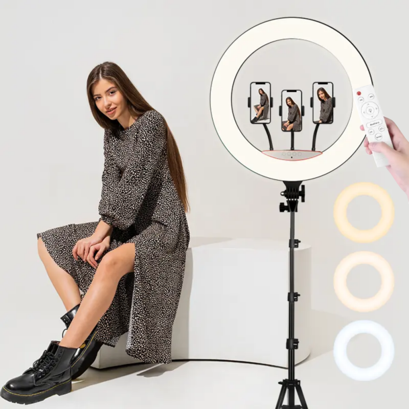 Ring Light with Tripod and Remote Contro