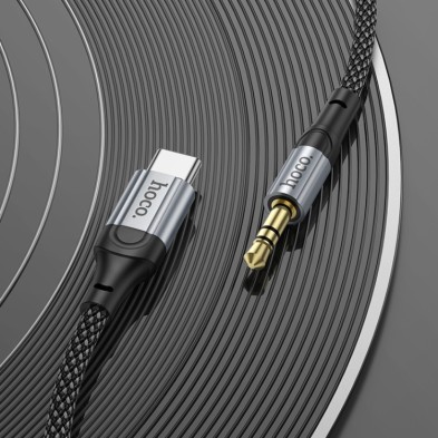 Cable Hoco UPA26 USB-C a Jack 3.5mm – Conexión de Audio Superior y Durabilidad