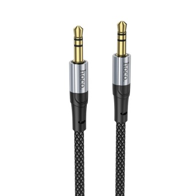 Cable Adaptador de Audio Hoco UPA26 AUX 3.5mm a 3.5mm (Negro) – Conectividad de Alta Calidad