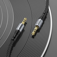 Hoco UPA26 AUX 3.5mm to 3.5mm Audio Adapter Cable (Black) – High Quality Connectivity