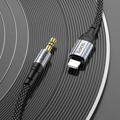 Hoco UPA26 Lightning to 3.5mm Adapter Cable – High Sound Quality and Fast Connectivity