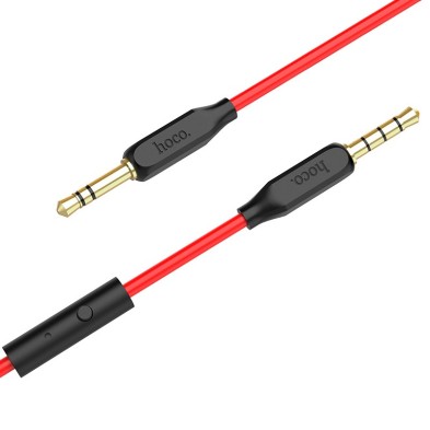 Hoco UPA12 Aux Cable with Microphone – Premium Audio Quality | 1 Meter