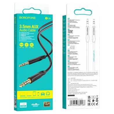 Auxiliary Audio Cable 3.5mm to 3.5mm Borofone BL16