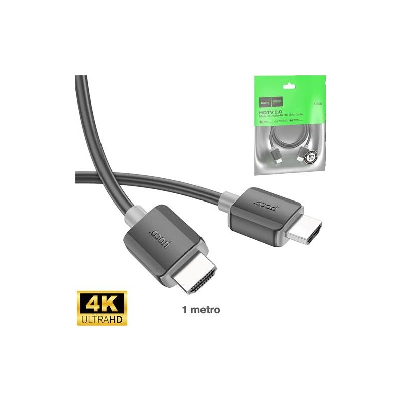 Cable HDMI 2.0 HOCO US08 – 4K Ultra HD, 60Hz, Alta Velocidad y Durabilidad