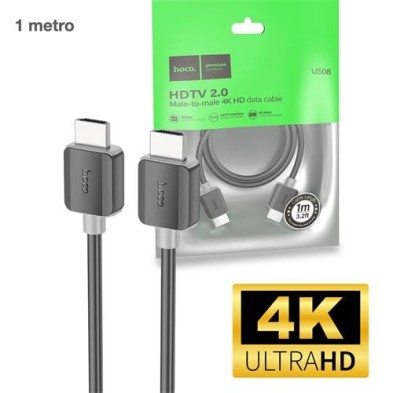 Cable HDMI 2.0 HOCO US08 – 4K Ultra HD, 60Hz, Alta Velocidad y Durabilidad