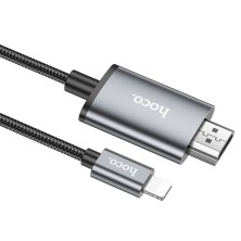 Cable Lightning a HDMI HOCO UA27 – HD 1080p, 2m de Duración y Alta Calidad