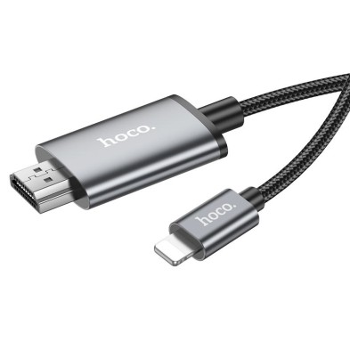 Cable Lightning a HDMI HOCO UA27 – HD 1080p, 2m de Duración y Alta Calidad