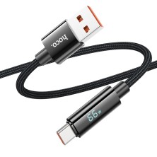 Cable USB a Tipo-C U125 Benefit de HOCO - Carga Rápida 5A con Pantalla LED | Durabilidad y Rendimiento